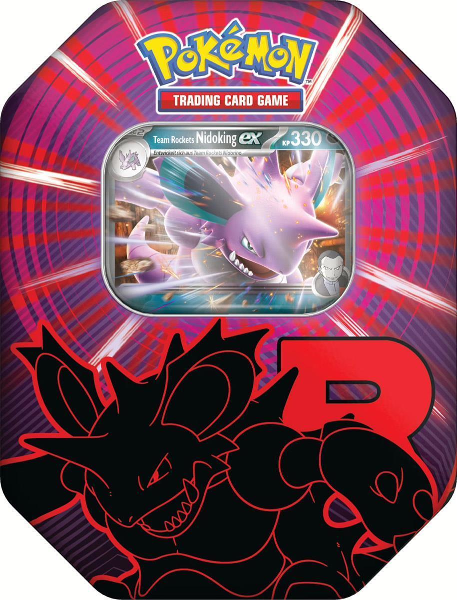 Pokémon TCG Tin 124 Team Rockets Nidoking (DE)