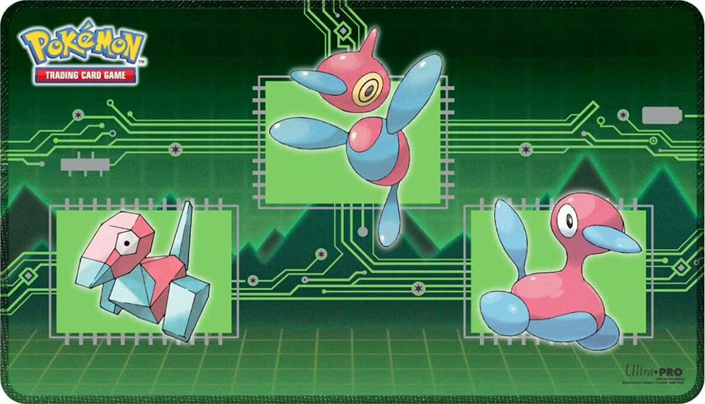 PKM Porygon Evolutions Stitched Playmat