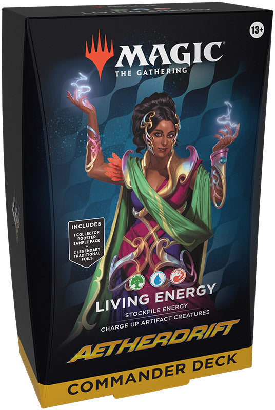Magic: The Gathering Aetherdrift Commander Deck (GER) Living Energy (Blue/Red/Green)