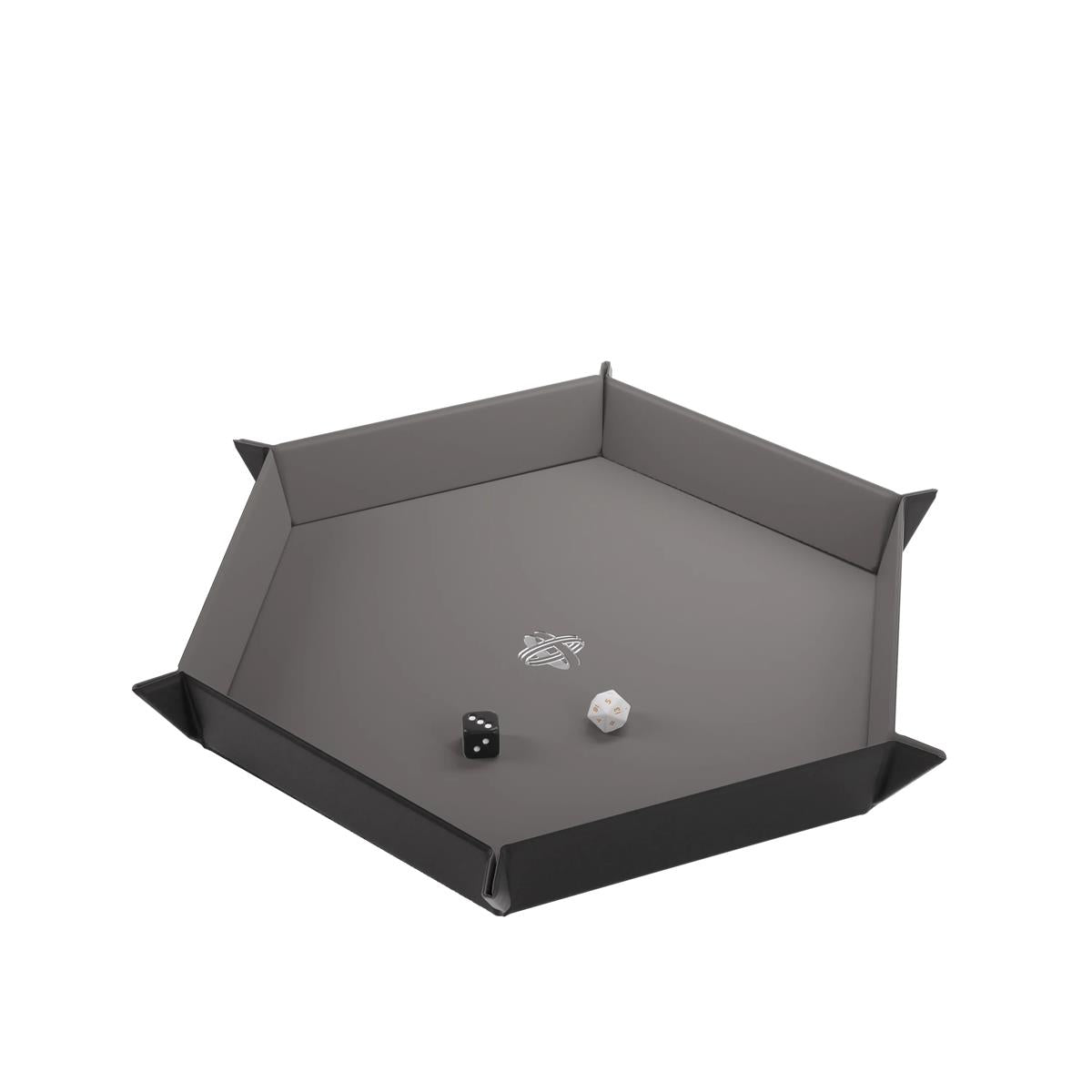 Magnetic Dice Tray Hexagonal Black & Gray XL