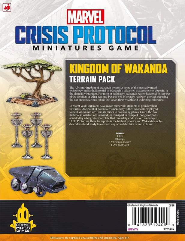 Marvel: Crisis Protocol – Kingdom of Wakanda Terrain Pack (Geländeset “Königreich Wakanda”)