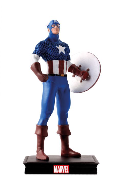 Marvel Universum Figuren-Kollektion 08: Captain America (mit handbemalter Classic Marvel-Figur)