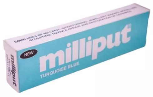 Milliput Modelliermasse Türkisblau (ca. 113g) -das Original-