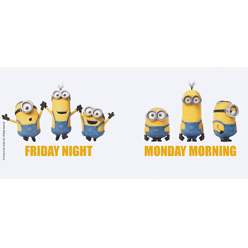 Minions Mug "Friday vs. Monday"