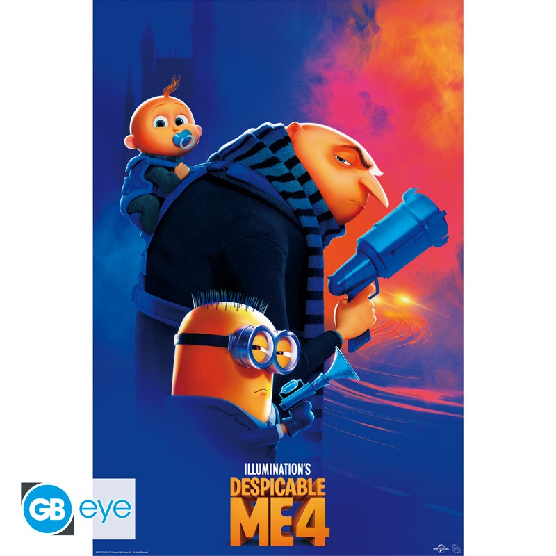 Minions Maxi-Poster "Einfach Unverbesserlich 4" 91,5 x 61 cm