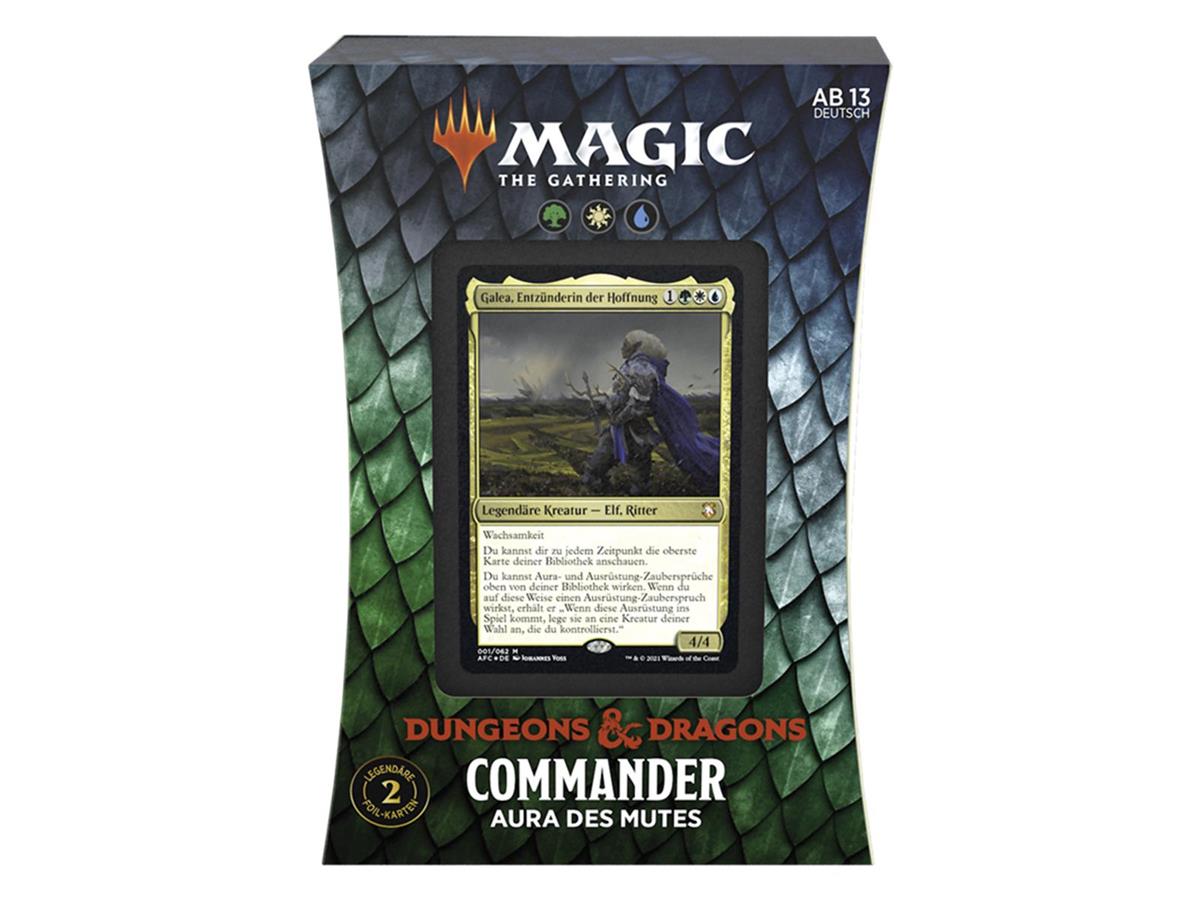 MTG - Adventures in the Forgotten Realms Commander Deck (GER) Aura of Courage (White/Blue/Green)