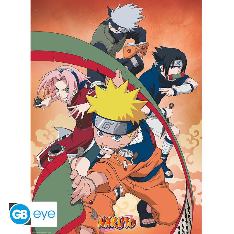 Naruto Chibi Poster-Set "Team 7" 52 x 38 cm