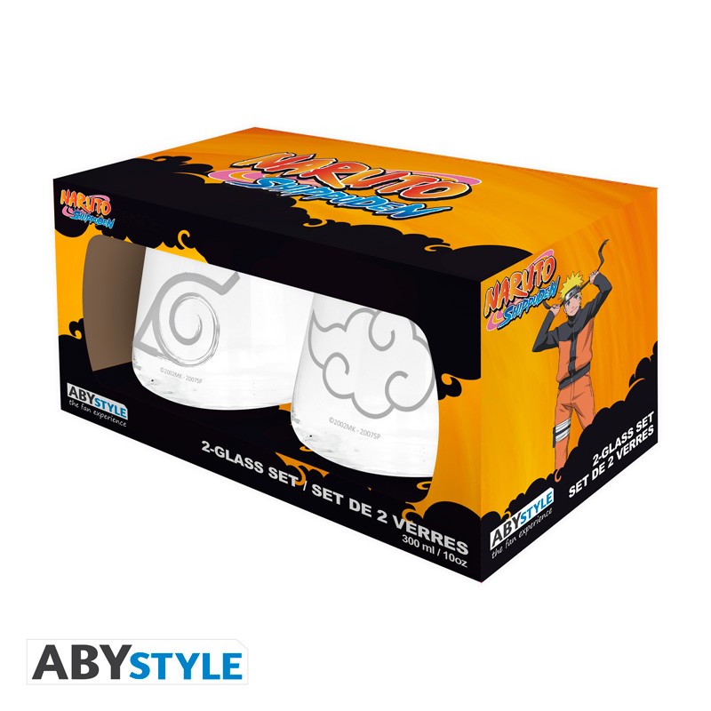 Naruto Shippuden Gläser-Set "Konoha & Akatsuki"