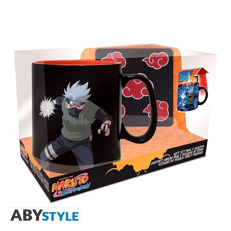 Naruto Shippuden Gift Set Heat Change Mug + Coaster