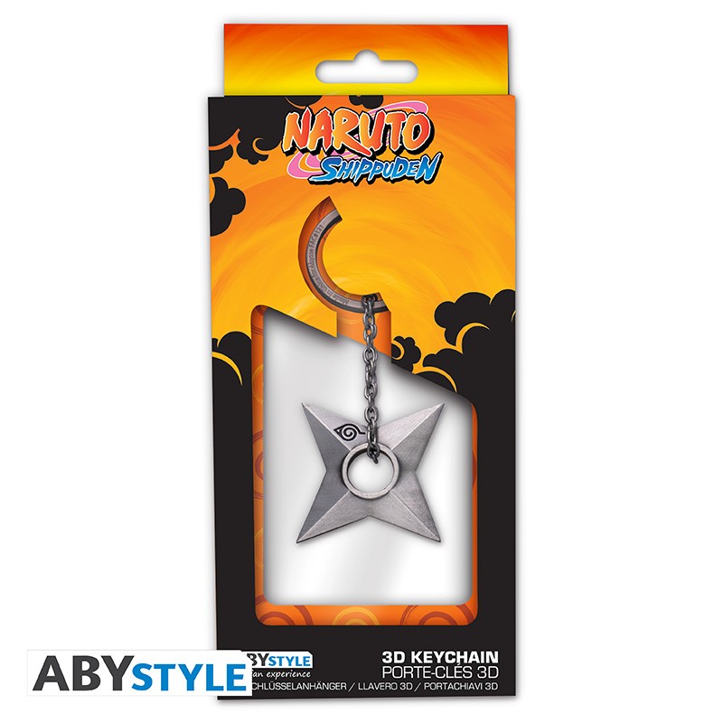 Naruto Shippuden 3D Keychain "Shuriken Konoha"
