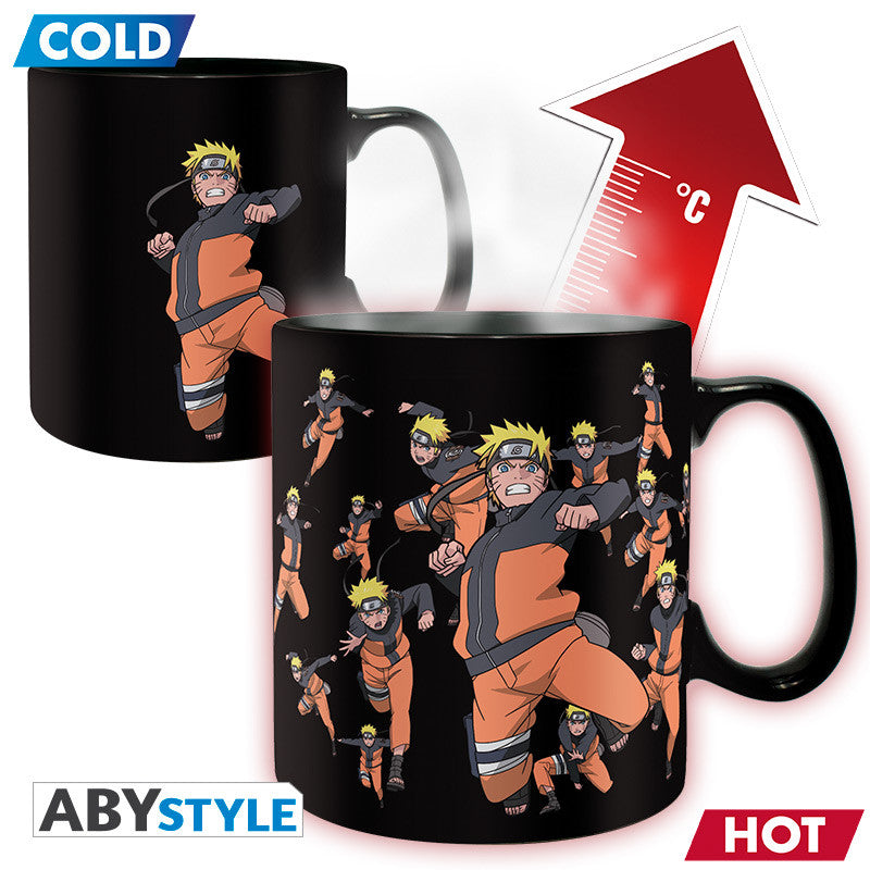 Naruto Shippuden Tasse mit Thermoeffekt "Multicloning"