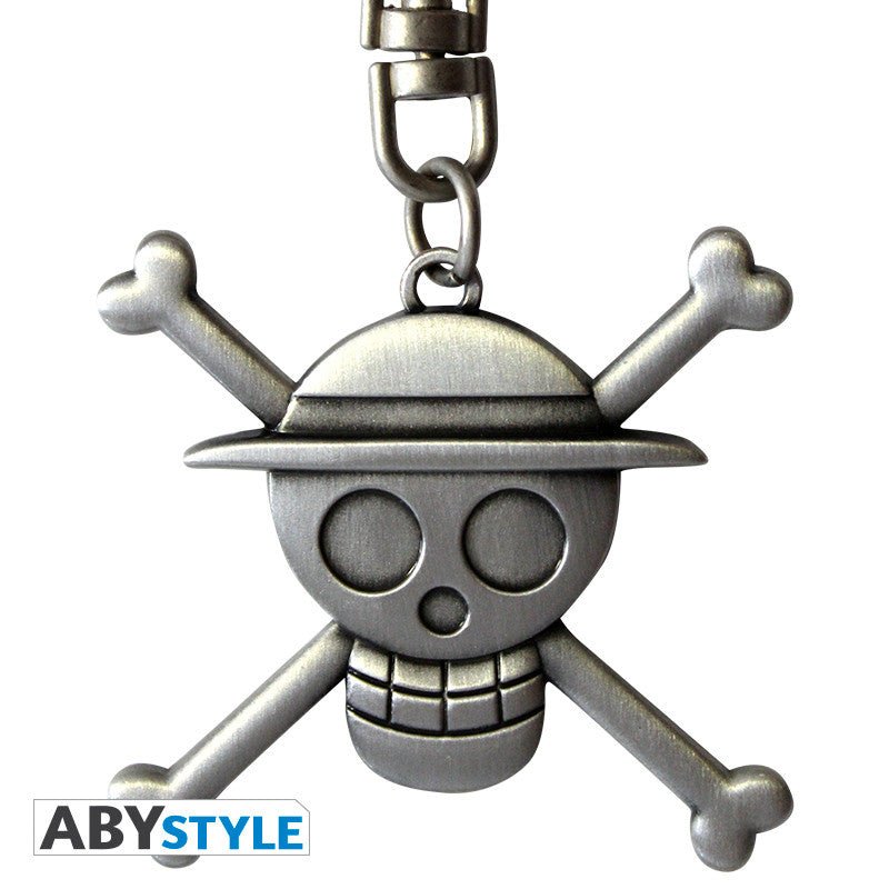 One Piece 3D Metal Keychain "Skull Luffy"
