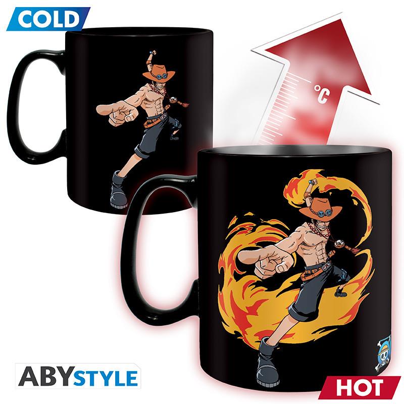 One Piece Heat Change Mug "Luffy & Ace"