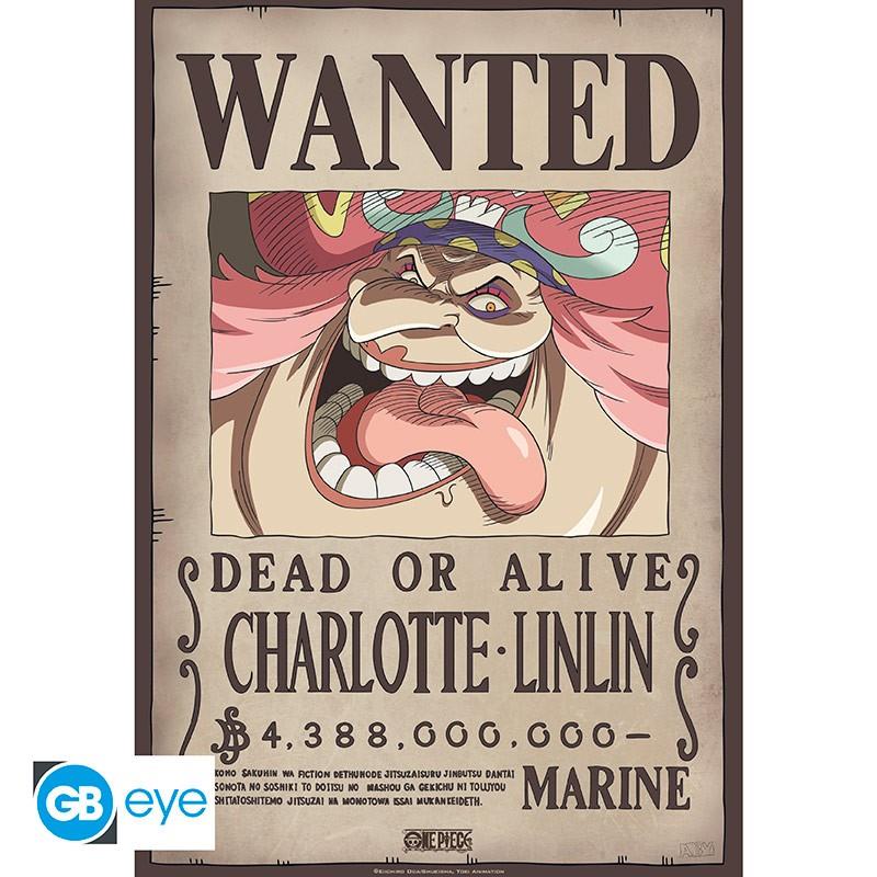 One Piece Chibi-Poster "Wanted Big Mom" 52 x 35 cm