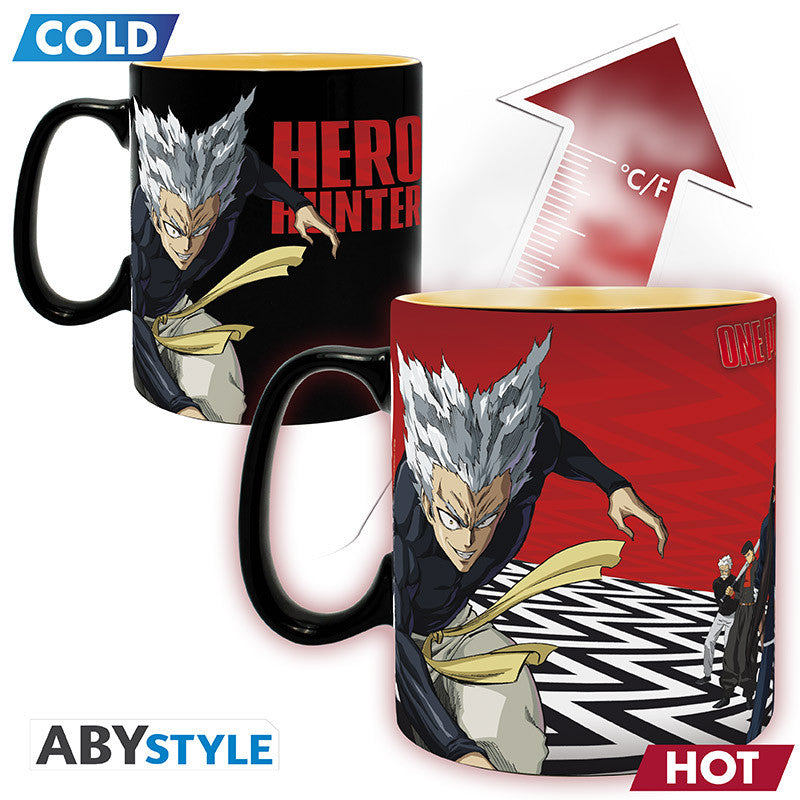 One Punch Man Heat Change Mug "Saitama & Garou"