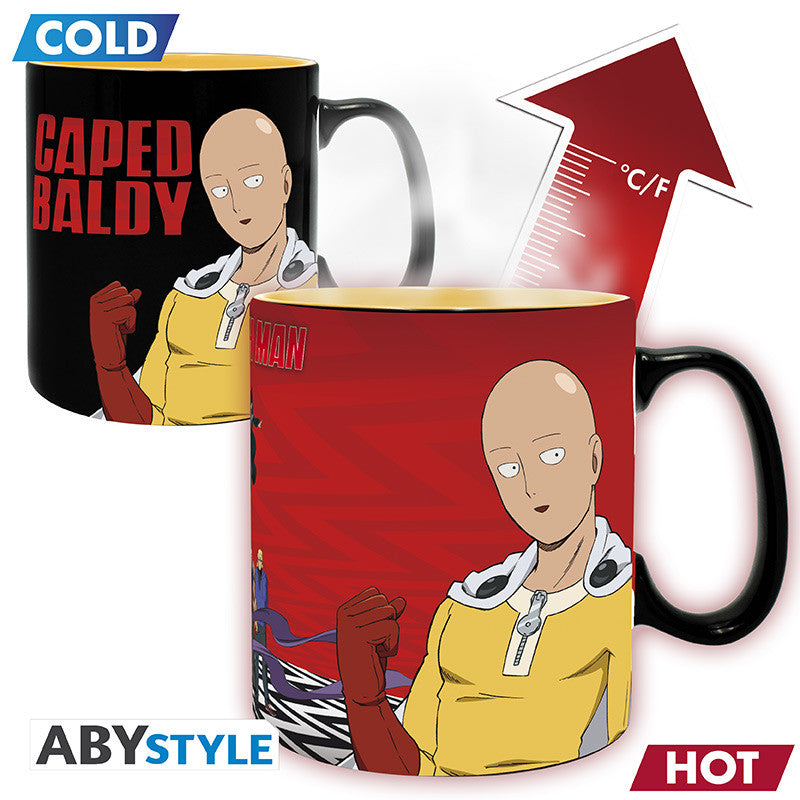 One Punch Man Heat Change Mug "Saitama & Garou"