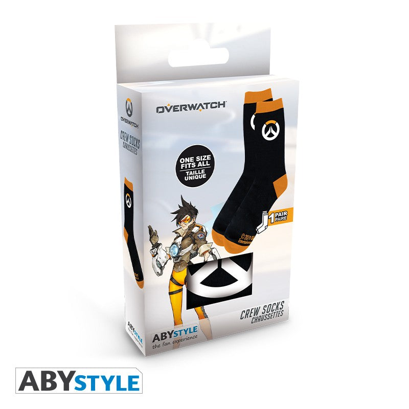 Overwatch Socks Logo Black/Orange