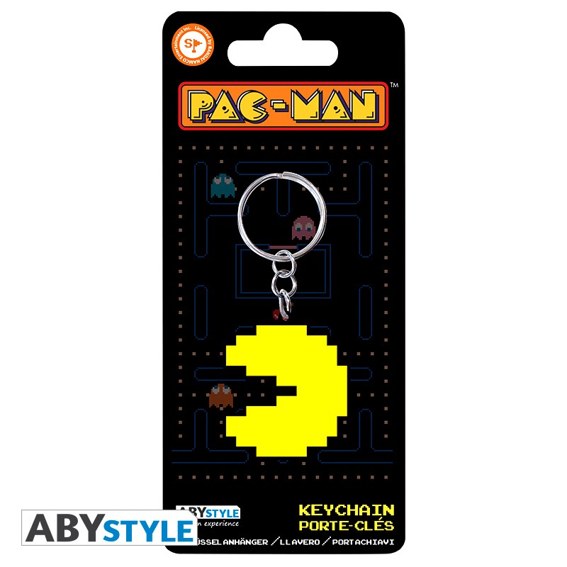 Pac-Man PVC Keychain