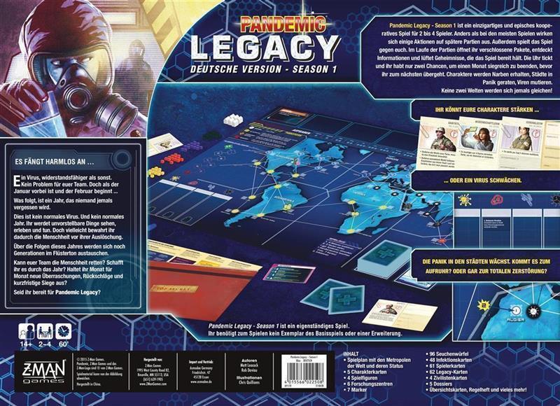Pandemic Legacy - Season 1 (Blue) (GER)