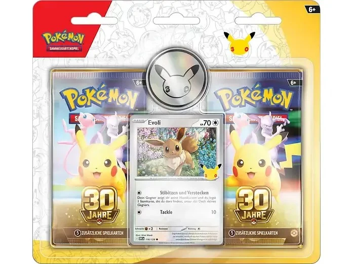 Pokémon Sammelkartenspiel 30 Jahre 2-Pack Blister (DE)