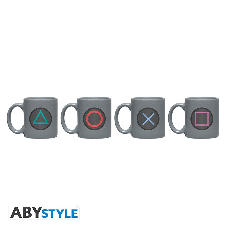 Playstation Espresso-Tassen 4er-Pack Buttons