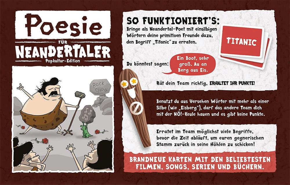 Poesie für Neandertaler Popkultur-Edition (DE)