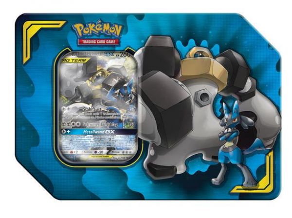 Pokemon Lucario und Melmetal GX Power-Partner Tag Team Tin Box, Deutsch