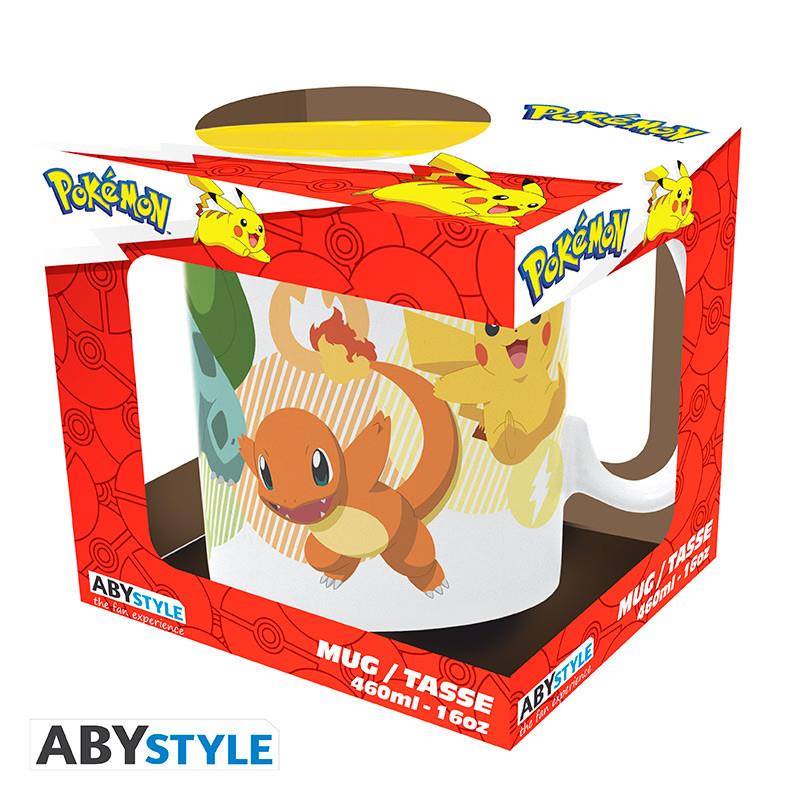 Pokémon Tasse "Pikachu und Kanto Starter"