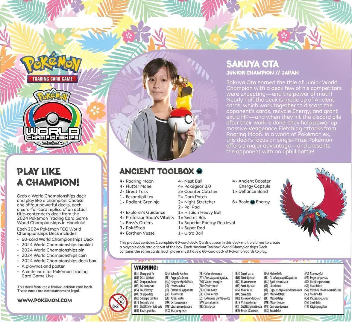 Pokémon Weltmeisterschaftsdeck 2024 (DE) Donnersichel (Sakuya Ota)