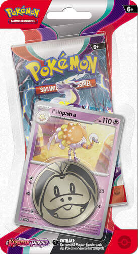 Pokémon KP01 Karmesin & Purpur Checklane Blister Psiopatra (DE)