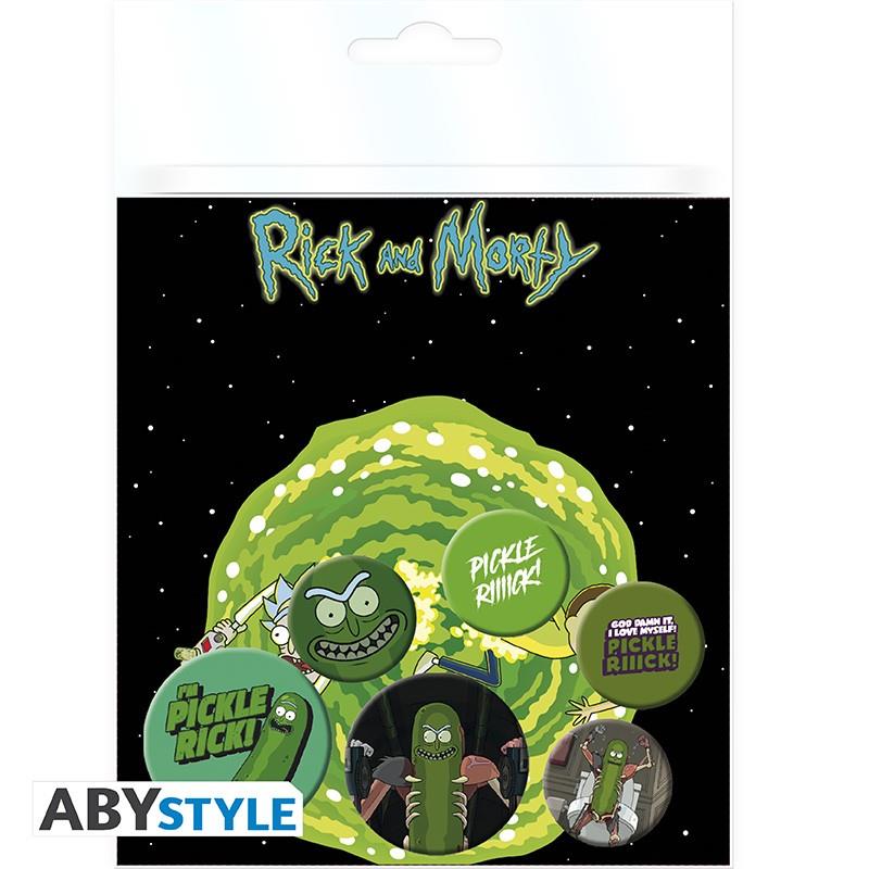 Rick and Morty Badge Pack "Pickle Rick"