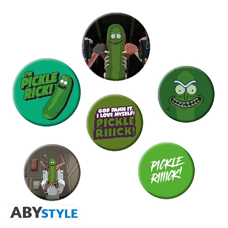 Rick and Morty Badge Pack "Pickle Rick"