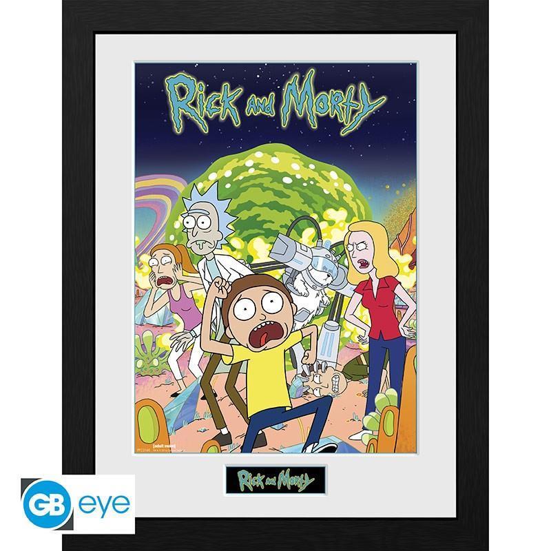 Rick and Morty Poster im Rahmen "Compilation" 30 x 40 cm