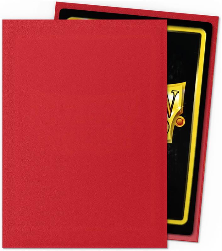 Dragon Shield Standard Sleeves - Matte Ruby (100 Sleeves)