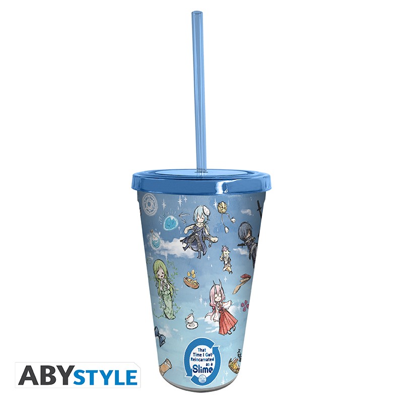 That Time I Got Reincarnated as a Slime Tumbler with Straw "Graff Art"