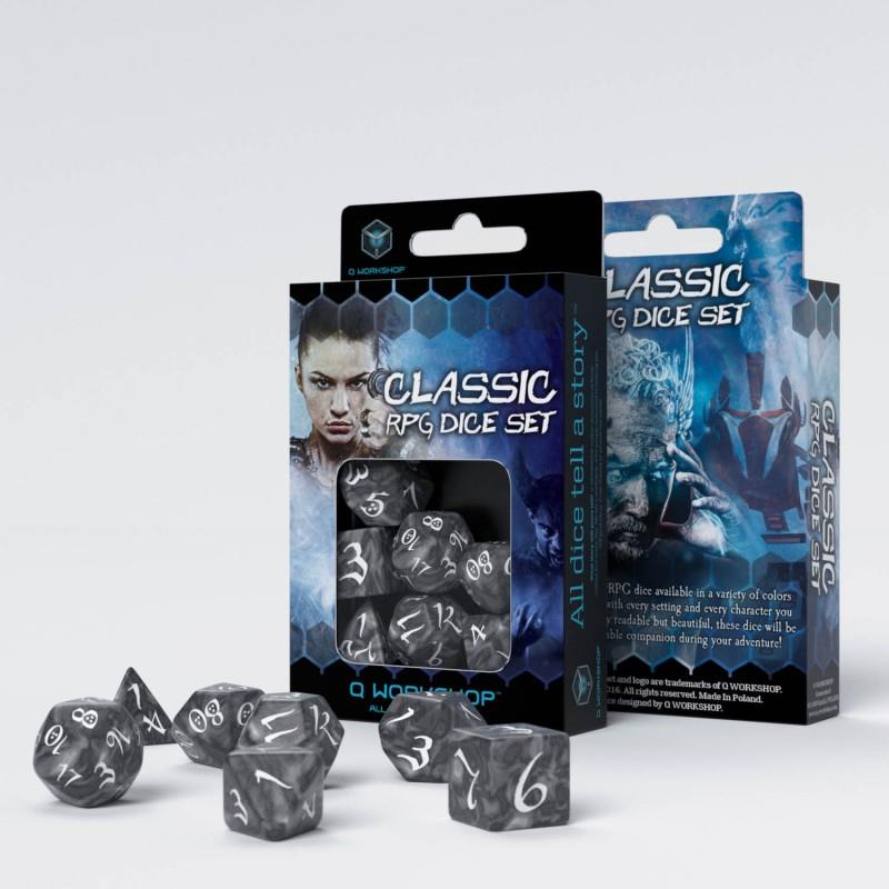 Classic RPG Smoky/White Würfelset (7)