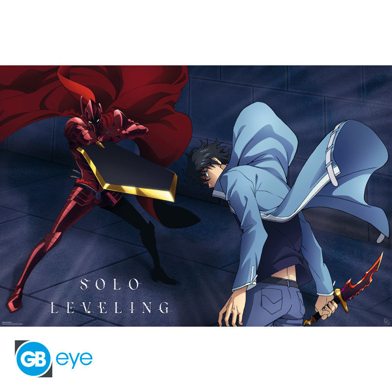 Solo Leveling Maxi Poster Jinwoo vs Igris 91,5 x 61 cm