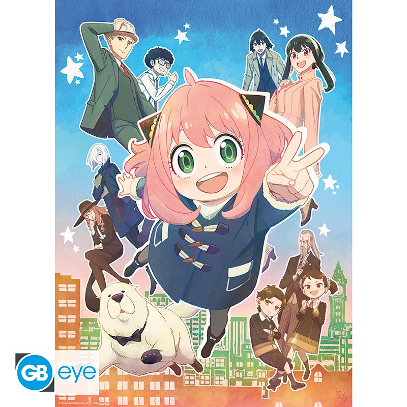 Spy x Family Chibi Poster Set "A double family" 52 x 38 cm