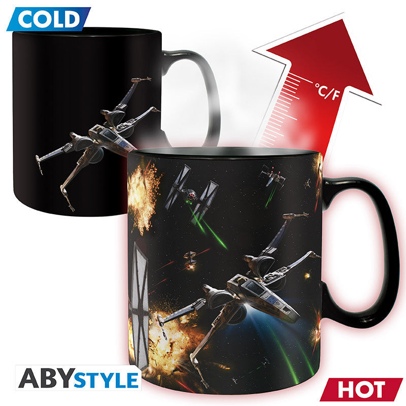 Star Wars Heat Change Mug "Space Battle"