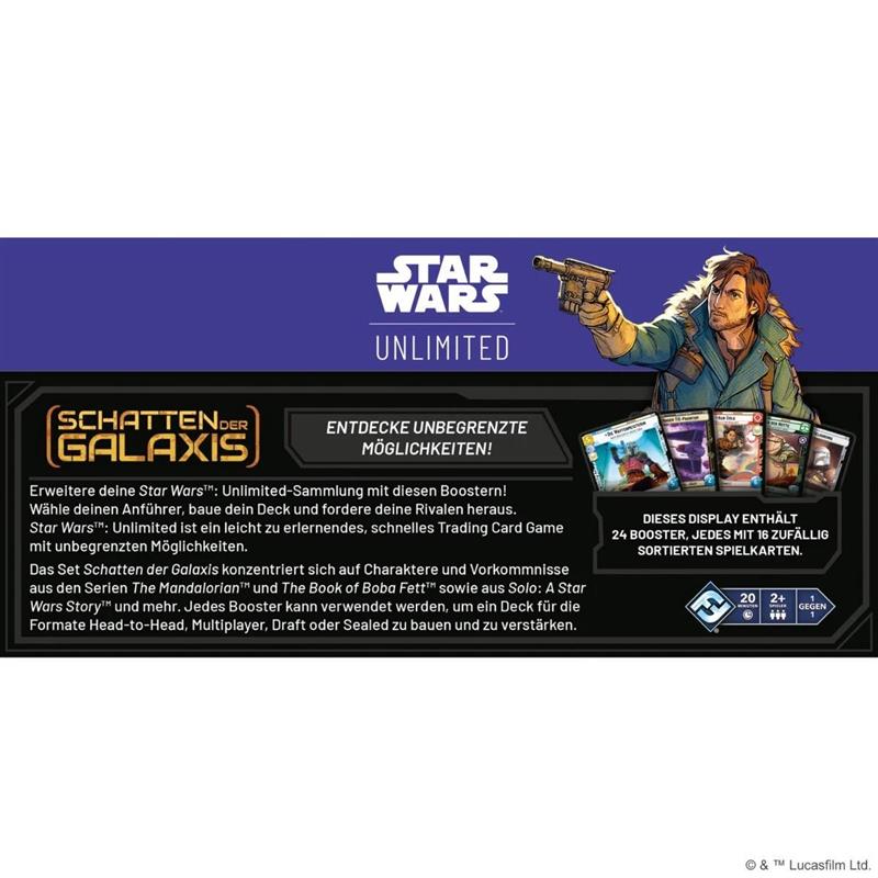 Star Wars: Unlimited - Schatten der Galaxis Booster Display (24) (GER)