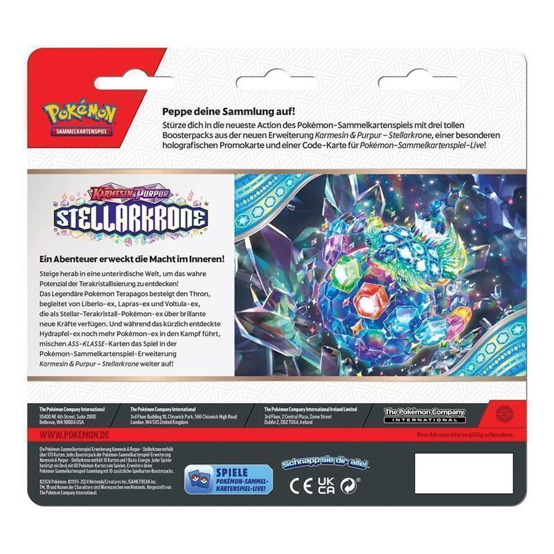 Pokémon Sammelkartenspiel Stellarkrone 3-Pack Blister (DE) Latias