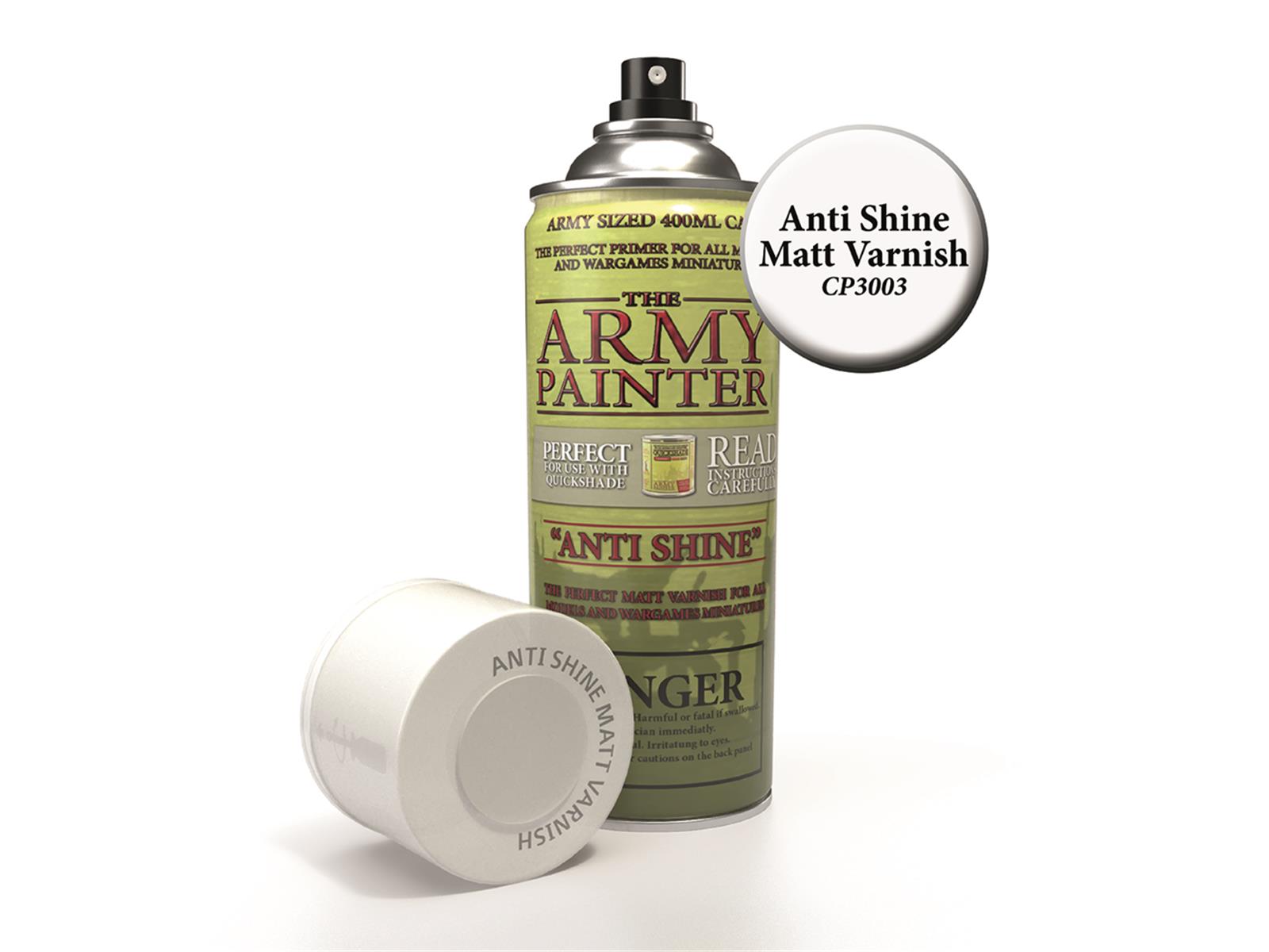 The Army Painter: Base Primer, Anti-Shine, Matt Varnish