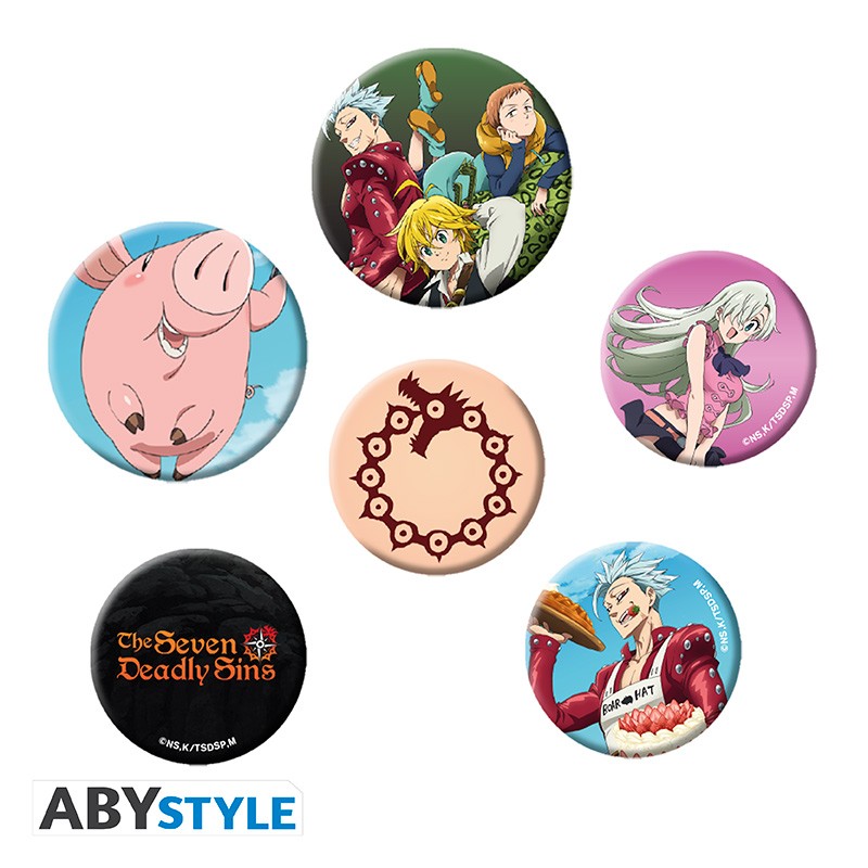 The Seven Deadly Sins Anstecker-Set "Mix"