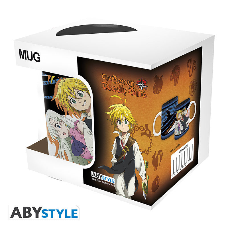 The Seven Deadly Sins Tasse "Meliodas, Elizabeth, Hawk"