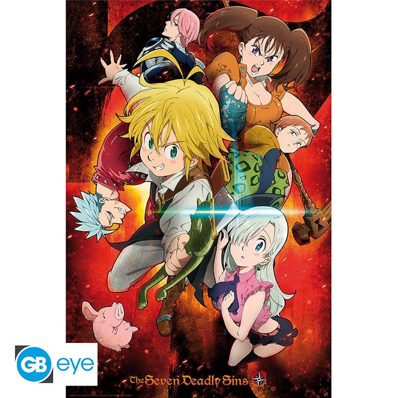 The Seven Deadly Sins Maxi Poster "Characters" 91,5 x 61 cm