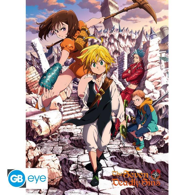 The Seven Deadly Sins Chibi-Poster "Sins" 52 x 38 cm