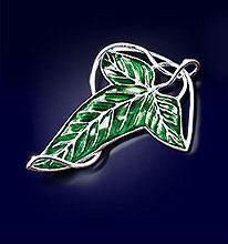 Lord of the Rings Brooch Elven Leaf Brooch (silver plated)