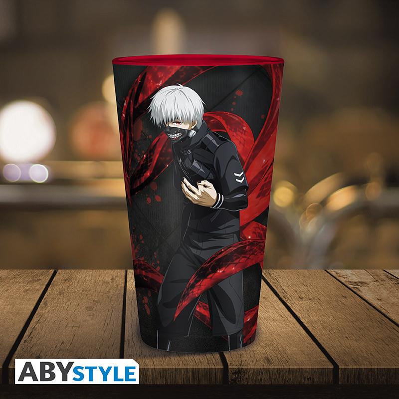 Toky Ghoul Glas "Kaneki & Mask" (groß)