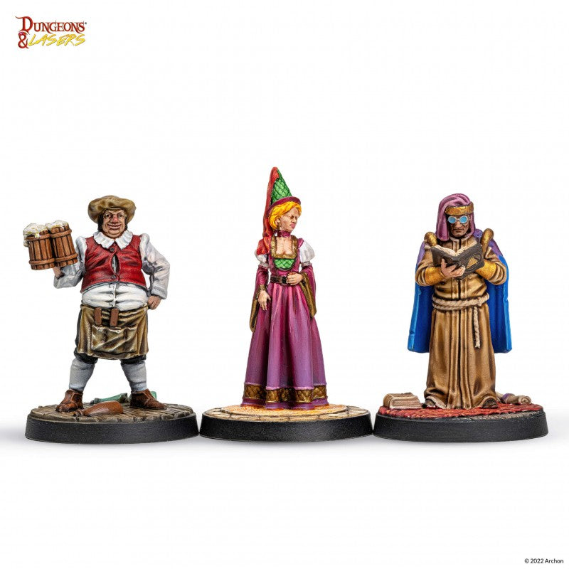 Dungeons & Lasers Townsfolk Miniature Pack