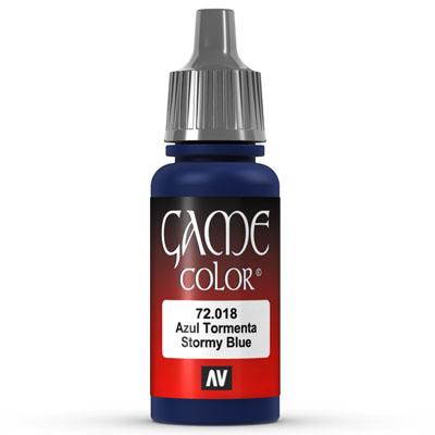 Vallejo Game Color: 018 Stormy Blue, 17 ml